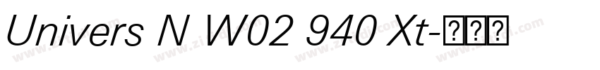 Univers N W02 940 Xt字体转换 Univers N W02 940 Xt字体转换